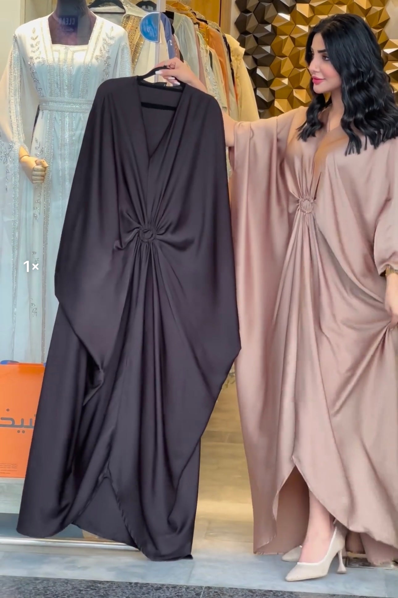 ZCC-20 ARABIC GRIP SILK KAFTAN