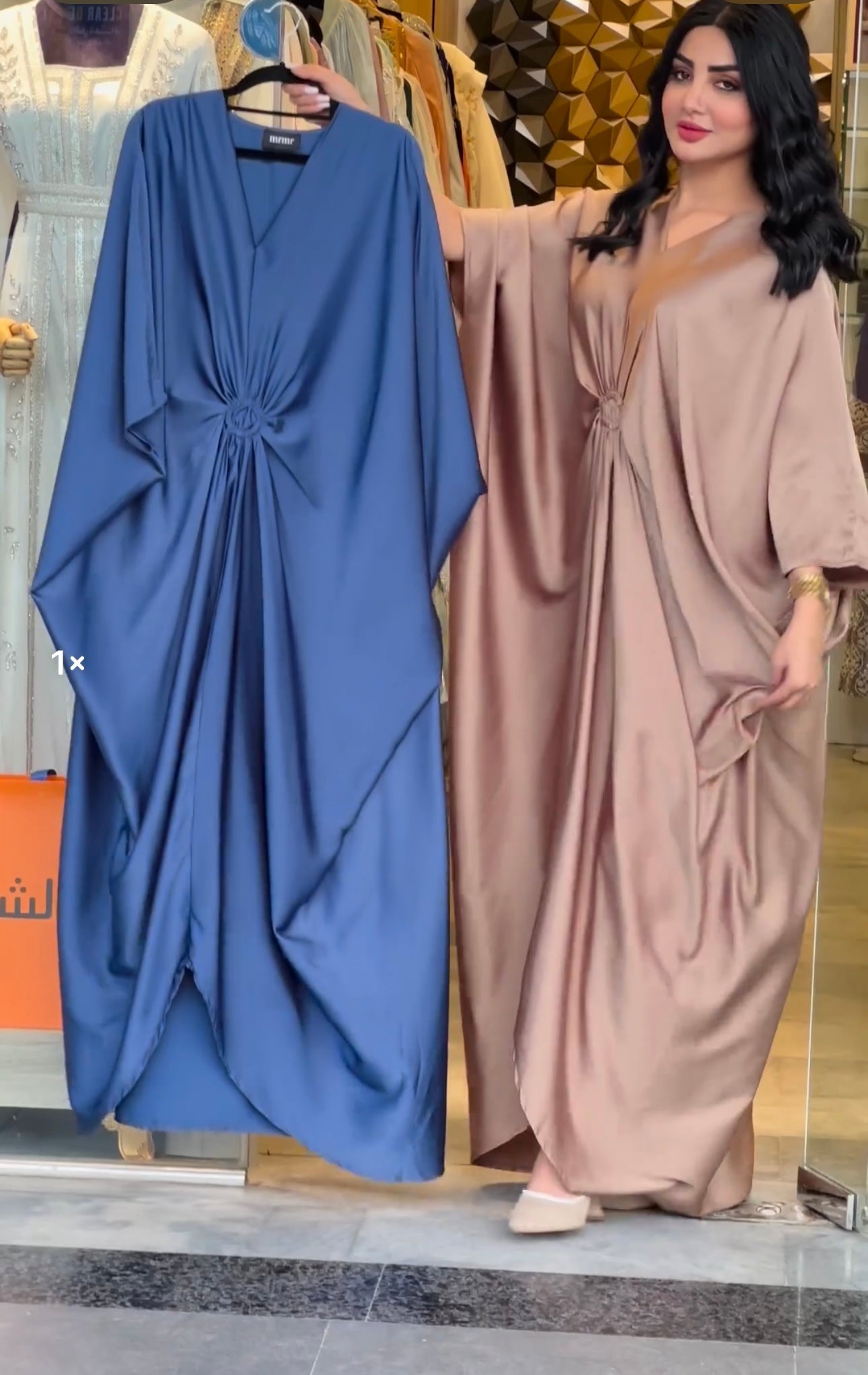 ZCC-20 ARABIC GRIP SILK KAFTAN