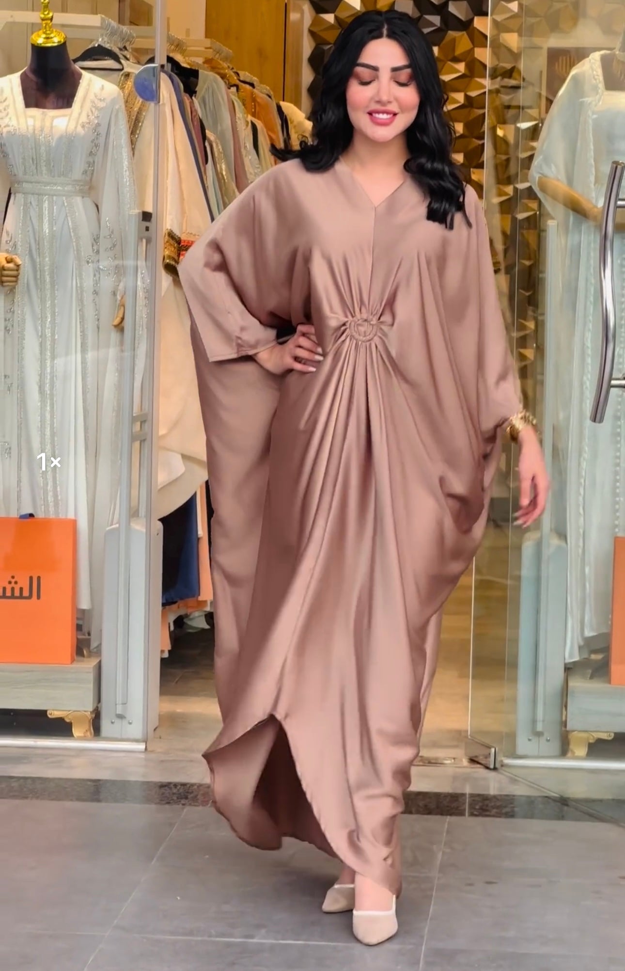 ZCC-20 ARABIC GRIP SILK KAFTAN