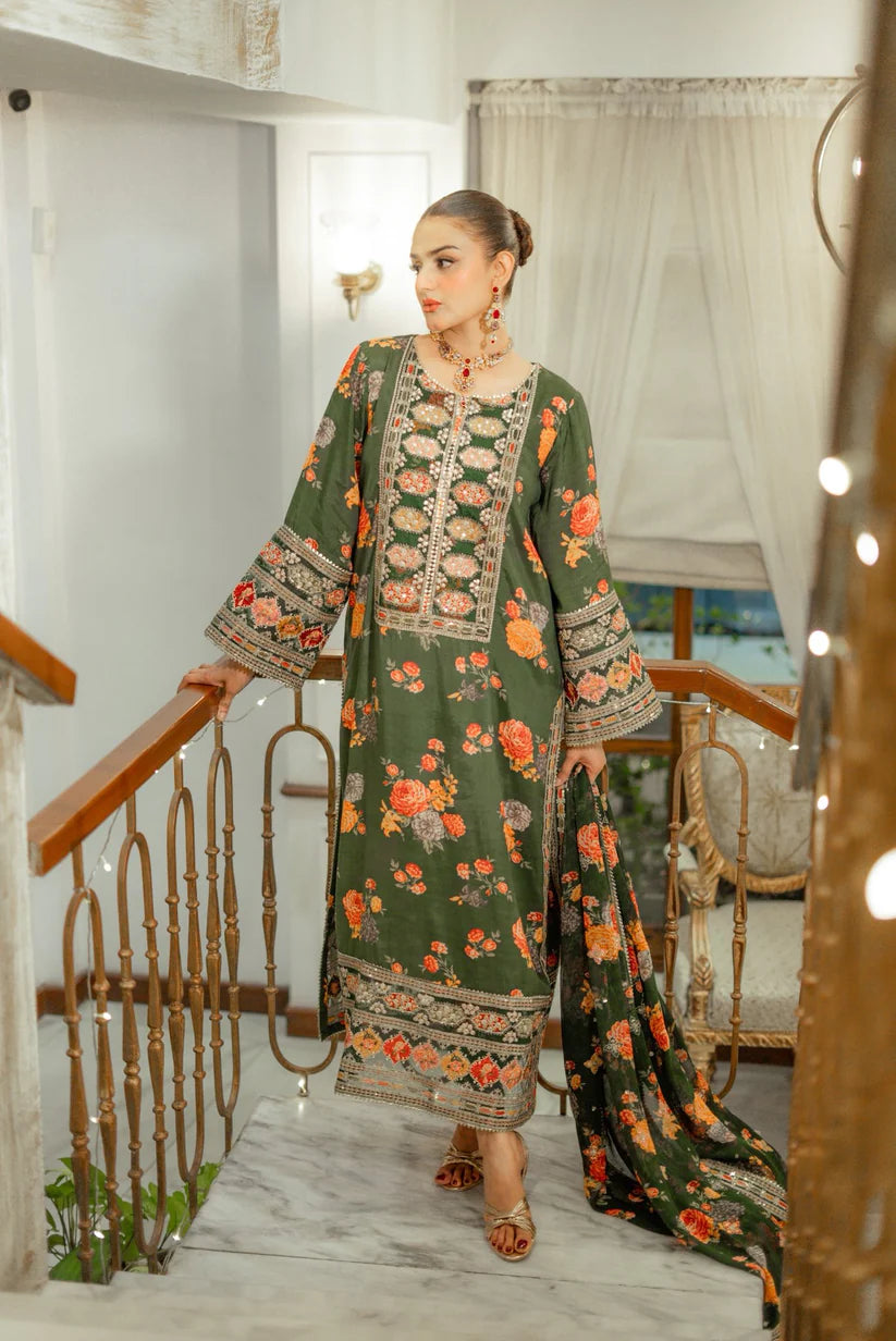 Zcc 0075 -  Embroidered 3pec