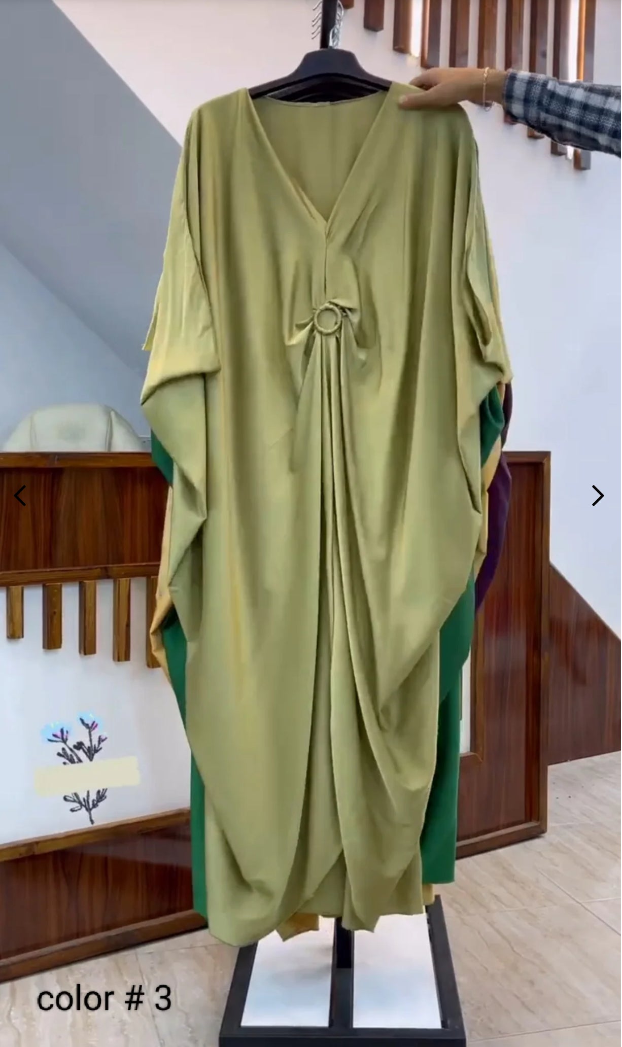 ZCC-20 ARABIC GRIP SILK KAFTAN