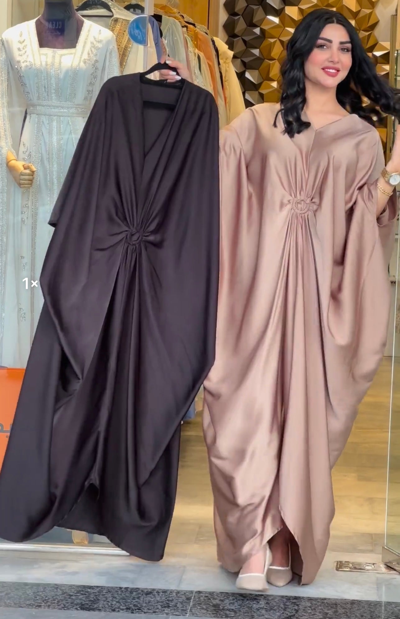 ZCC-20 ARABIC GRIP SILK KAFTAN