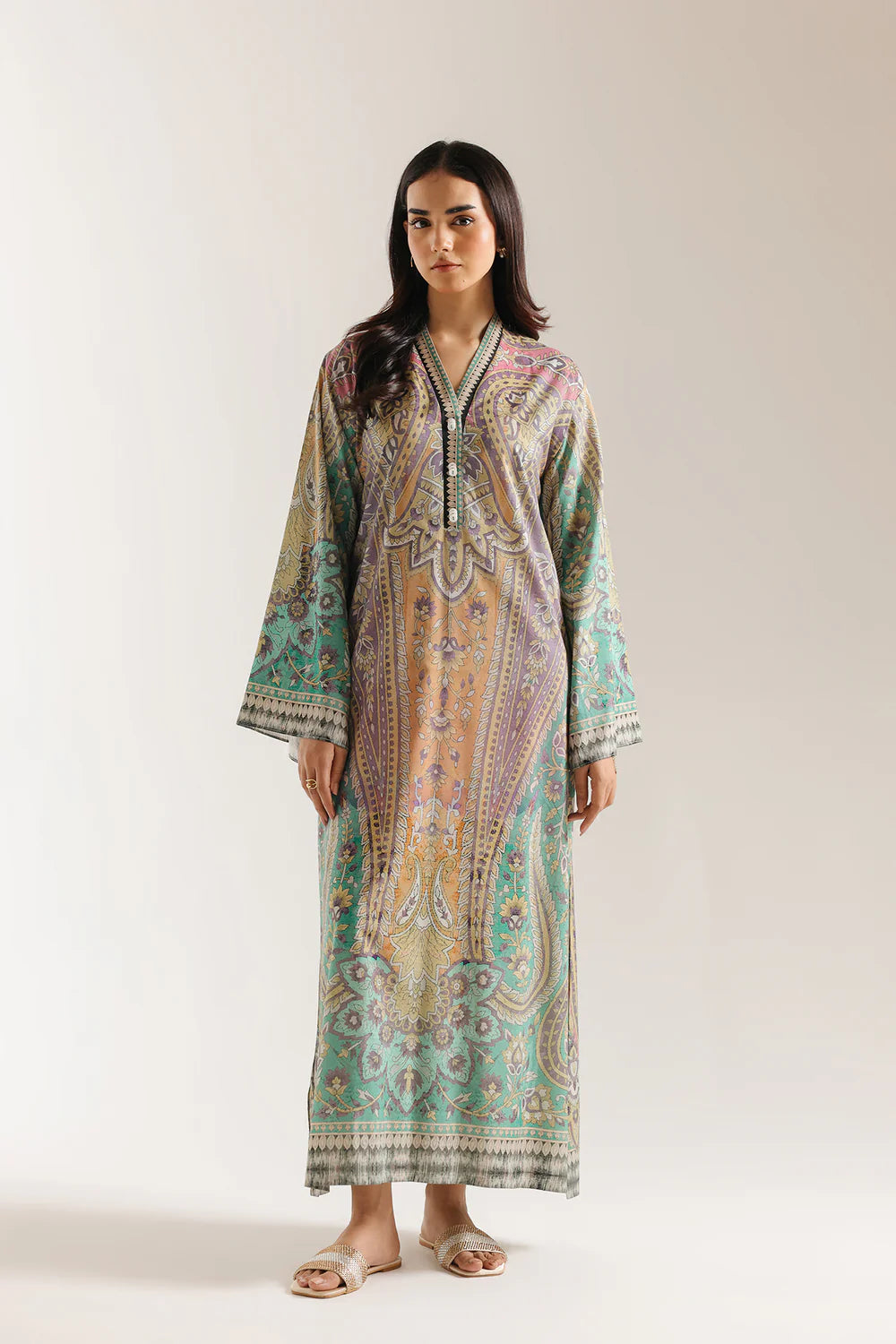 Zcc 00117 Kaftan 2pec