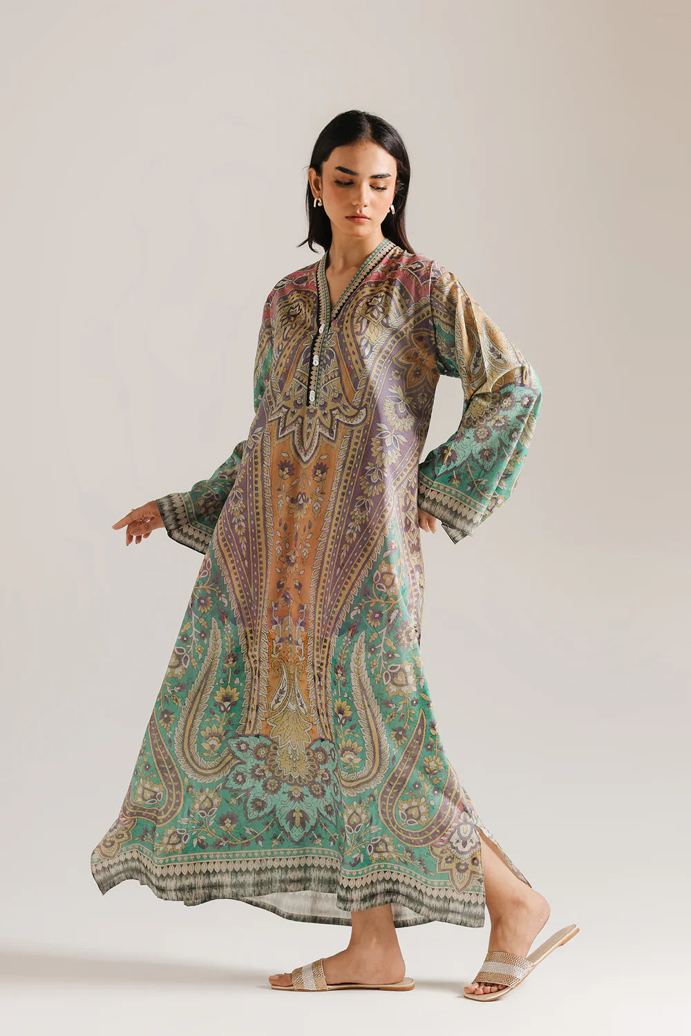 Zcc 00117 Kaftan 2pec